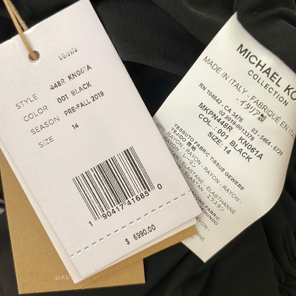 Michael Kors Collection dress 14 Crystal Embroidered Stretch Ruched Cutout - Picture 9 of 12